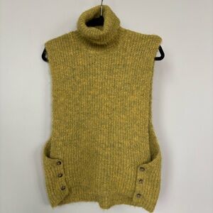 Indi & Cold Turtleneck Open Side Sweater Vest Size S